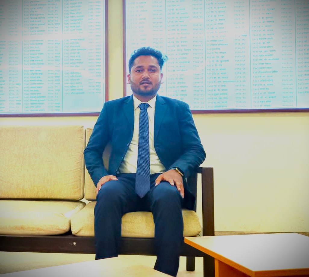 Portrait illustration of Advocate Avinash Chikate